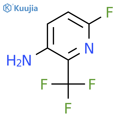 3-Amino-6-fluoro-2-(trifluoromethyl)pyridine structure