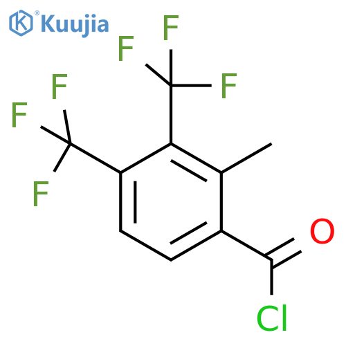 3,4-Bis(trifluoromethyl)-2-methylbenzoyl chloride structure