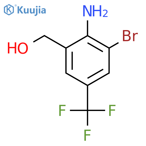 (2-Amino-3-bromo-5-(trifluoromethyl)phenyl)methanol structure