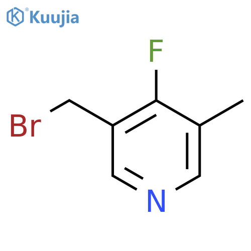 3-Bromomethyl-4-fluoro-5-methylpyridine structure
