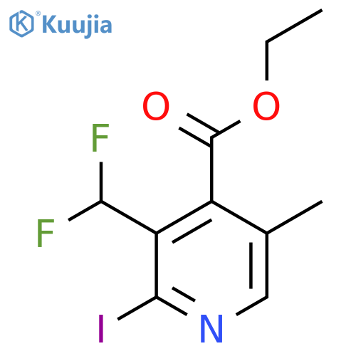 Ethyl 3-(difluoromethyl)-2-iodo-5-methylpyridine-4-carboxylate structure
