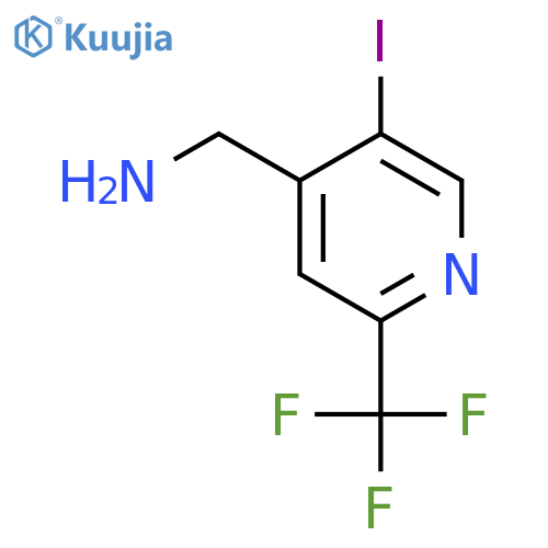 4-Aminomethyl-5-iodo-2-(trifluoromethyl)pyridine structure