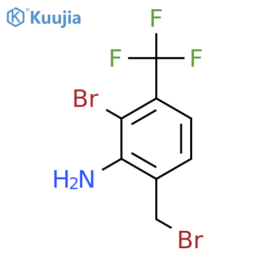 2-Amino-3-bromo-4-(trifluoromethyl)benzyl bromide structure