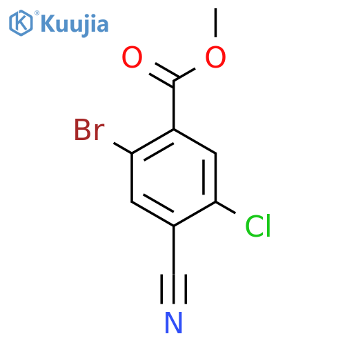 Methyl 2-bromo-5-chloro-4-cyanobenzoate structure