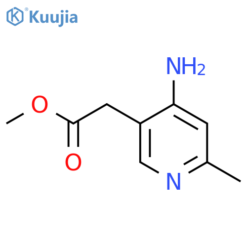 Methyl 4-amino-2-methylpyridine-5-acetate structure