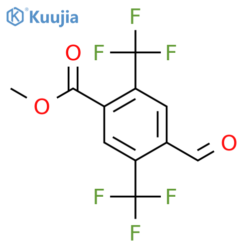Methyl 2,5-bis(trifluoromethyl)-4-formylbenzoate structure