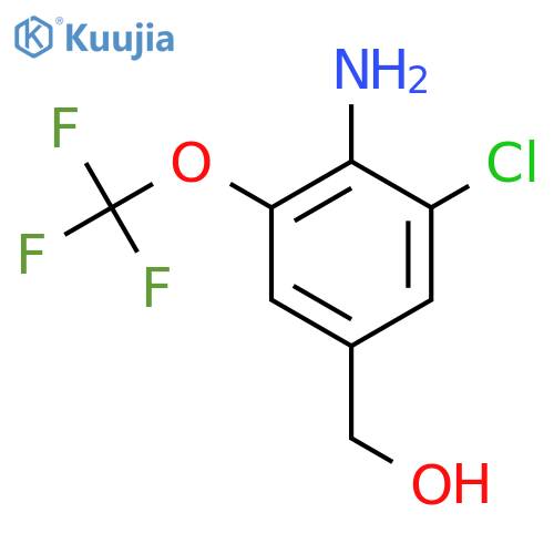 4-Amino-3-chloro-5-(trifluoromethoxy)benzyl alcohol structure
