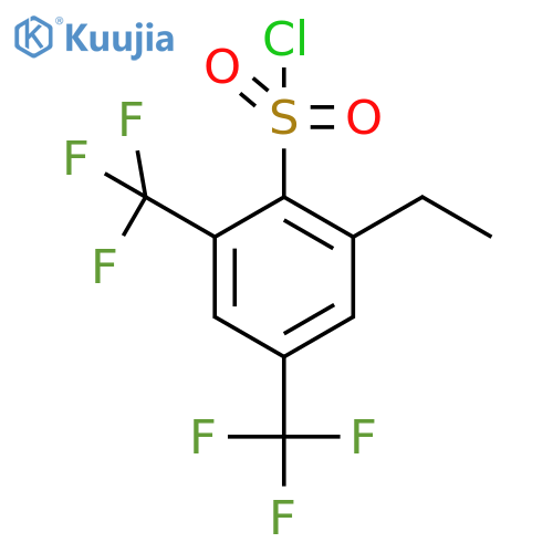 2,4-Bis(trifluoromethyl)-6-ethylbenzenesulfonyl chloride structure