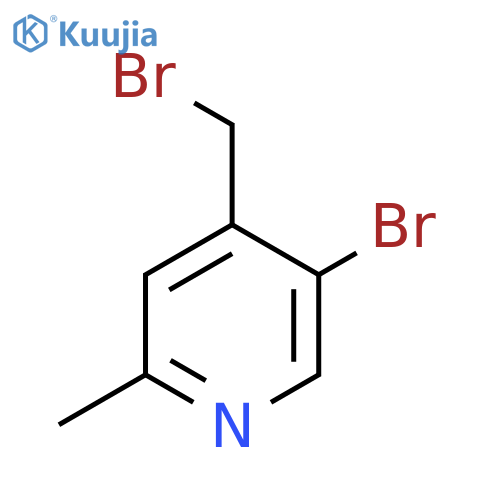 5-Bromo-4-bromomethyl-2-methylpyridine structure