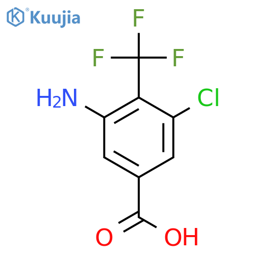 3-Amino-5-chloro-4-(trifluoromethyl)benzoic acid structure