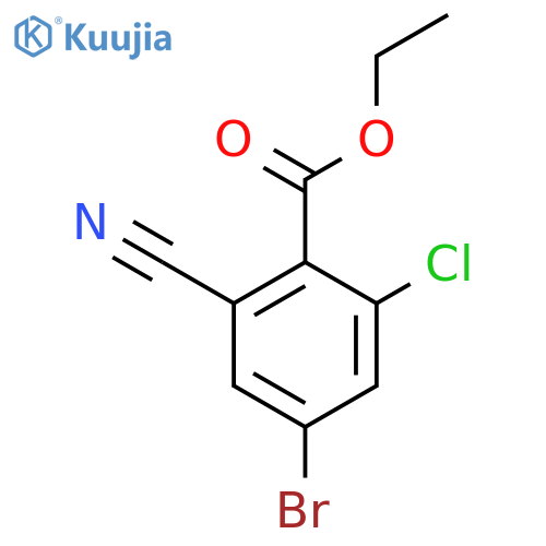 Ethyl 4-bromo-2-chloro-6-cyanobenzoate structure