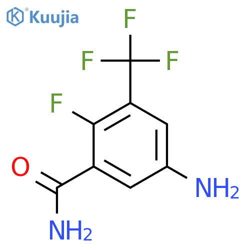 5-Amino-2-fluoro-3-(trifluoromethyl)benzamide structure