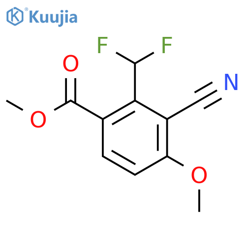 Methyl 3-cyano-2-difluoromethyl-4-methoxybenzoate structure