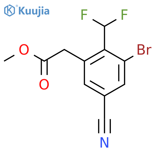 Methyl 3-bromo-5-cyano-2-(difluoromethyl)phenylacetate structure