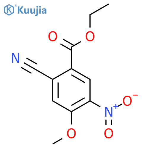 Ethyl 2-cyano-4-methoxy-5-nitrobenzoate structure