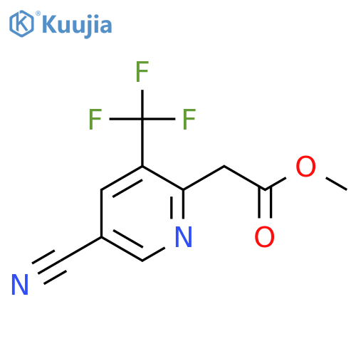Methyl 5-cyano-3-(trifluoromethyl)pyridine-2-acetate structure