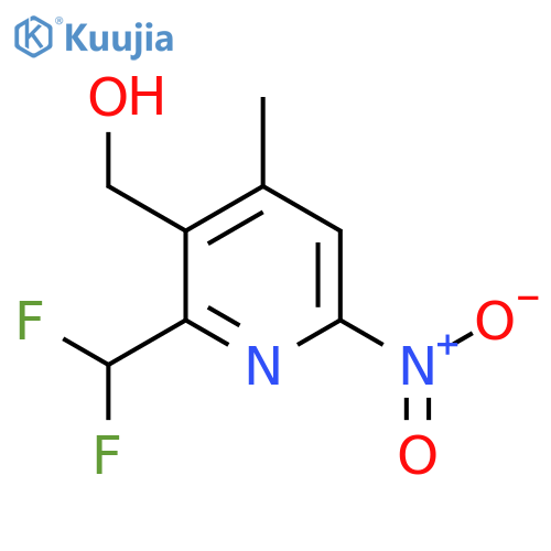 2-(Difluoromethyl)-4-methyl-6-nitropyridine-3-methanol structure