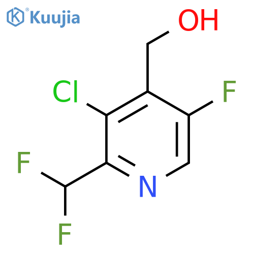 3-Chloro-2-(difluoromethyl)-5-fluoropyridine-4-methanol structure