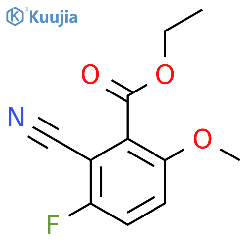 Ethyl 2-cyano-3-fluoro-6-methoxybenzoate structure