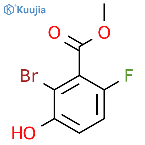 Methyl 2-bromo-6-fluoro-3-hydroxybenzoate structure