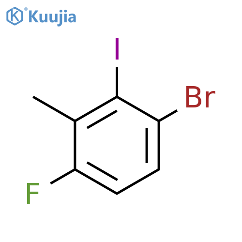 3-Bromo-6-fluoro-2-iodotoluene structure