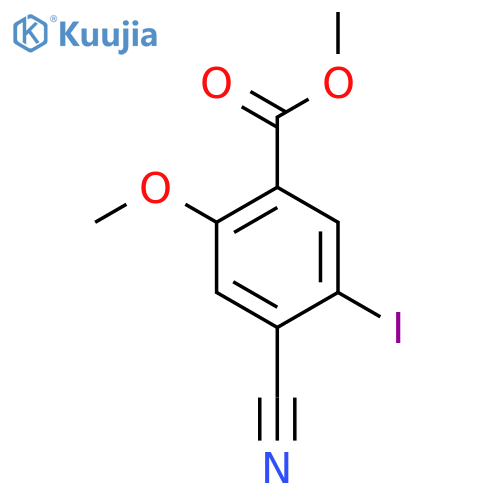 Methyl 4-cyano-5-iodo-2-methoxybenzoate structure
