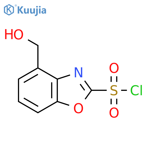 4-(Hydroxymethyl)benzo[d]oxazole-2-sulfonyl chloride structure
