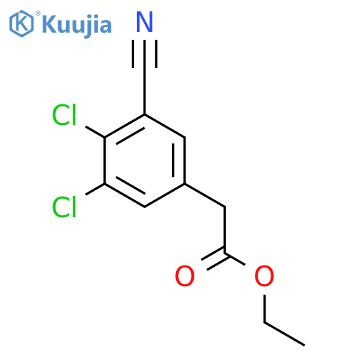 Ethyl 3-cyano-4,5-dichlorophenylacetate structure