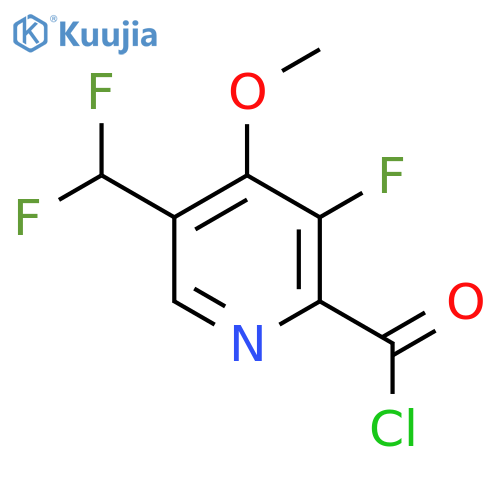 5-(Difluoromethyl)-3-fluoro-4-methoxypyridine-2-carbonyl chloride structure