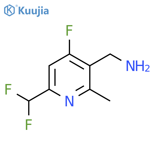 3-(Aminomethyl)-6-(difluoromethyl)-4-fluoro-2-methylpyridine structure