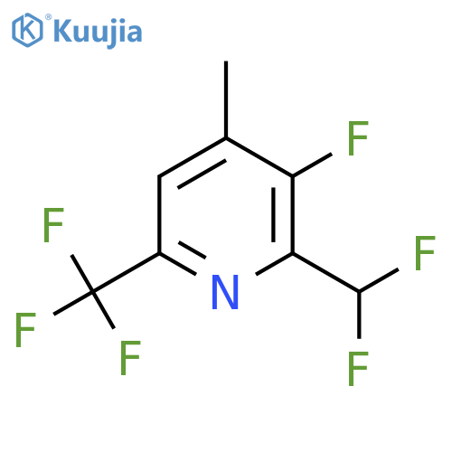 2-(Difluoromethyl)-3-fluoro-4-methyl-6-(trifluoromethyl)pyridine structure