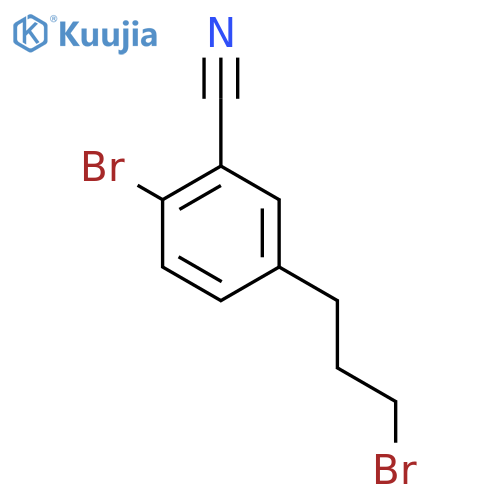 2-Bromo-5-(3-bromopropyl)benzonitrile structure