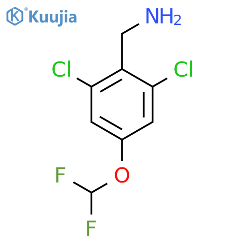 2,6-Dichloro-4-(difluoromethoxy)benzylamine structure
