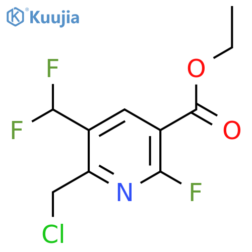 Ethyl 2-(chloromethyl)-3-(difluoromethyl)-6-fluoropyridine-5-carboxylate structure