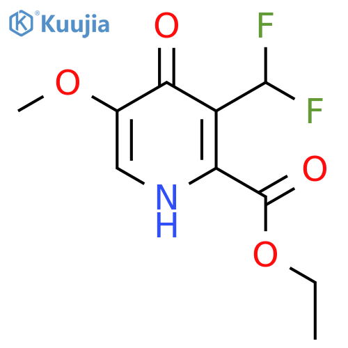 Ethyl 3-(difluoromethyl)-4-hydroxy-5-methoxypyridine-2-carboxylate structure