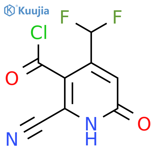 2-Cyano-4-(difluoromethyl)-6-hydroxypyridine-3-carbonyl chloride structure