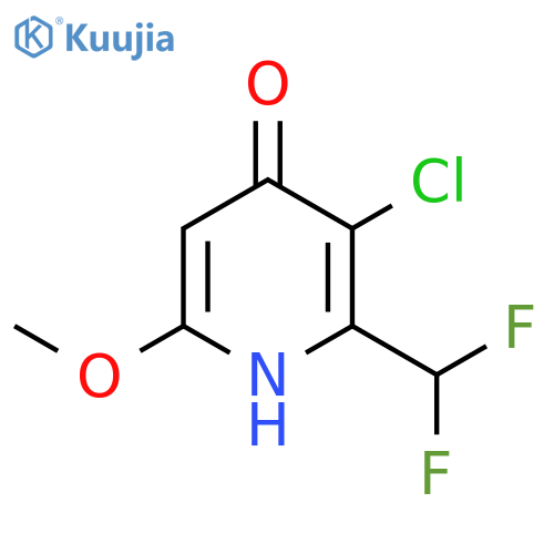 3-Chloro-2-(difluoromethyl)-4-hydroxy-6-methoxypyridine structure