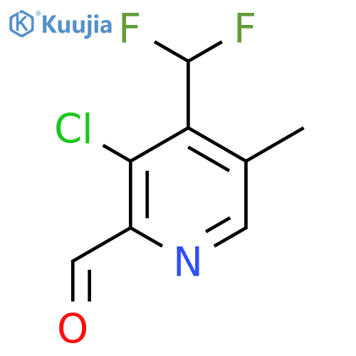3-Chloro-4-(difluoromethyl)-5-methylpyridine-2-carboxaldehyde structure