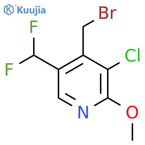 4-(Bromomethyl)-3-chloro-5-(difluoromethyl)-2-methoxypyridine structure