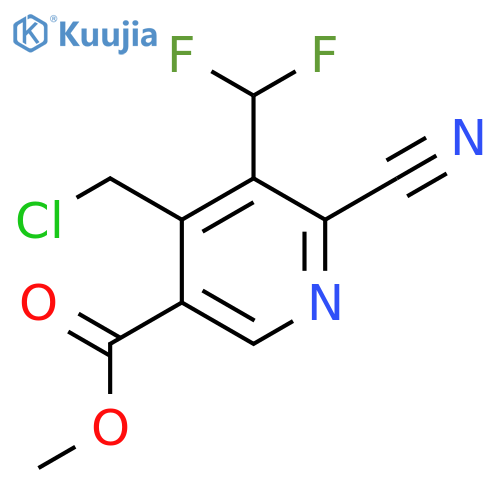 Methyl 4-(chloromethyl)-2-cyano-3-(difluoromethyl)pyridine-5-carboxylate structure