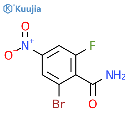 Benzamide, 2-bromo-6-fluoro-4-nitro- structure