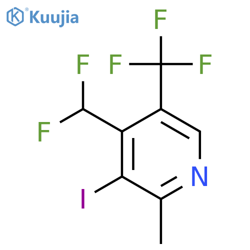 4-(Difluoromethyl)-3-iodo-2-methyl-5-(trifluoromethyl)pyridine structure