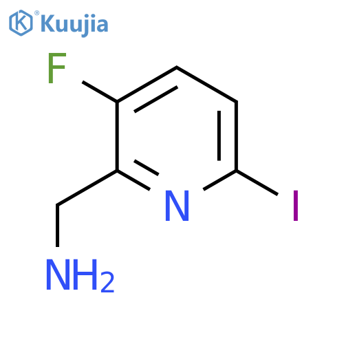 2-Aminomethyl-3-fluoro-6-iodopyridine structure