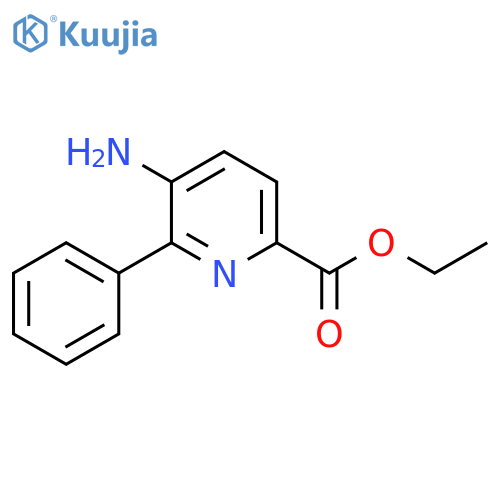 Ethyl 5-amino-6-phenylpicolinate structure