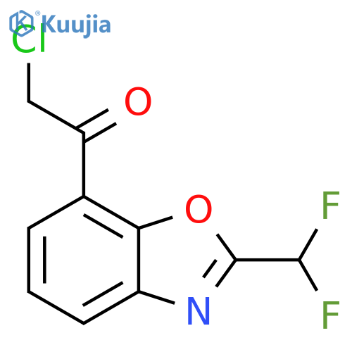 7-(2-Chloroacetyl)-2-(difluoromethyl)benzo[d]oxazole structure