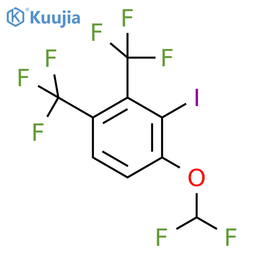 1,2-Bis(trifluoromethyl)-4-(difluoromethoxy)-3-iodobenzene structure