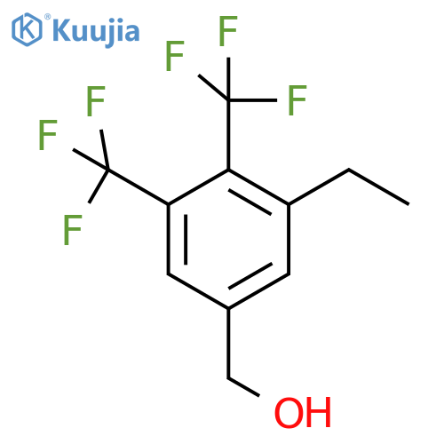 3,4-Bis(trifluoromethyl)-5-ethylbenzyl alcohol structure