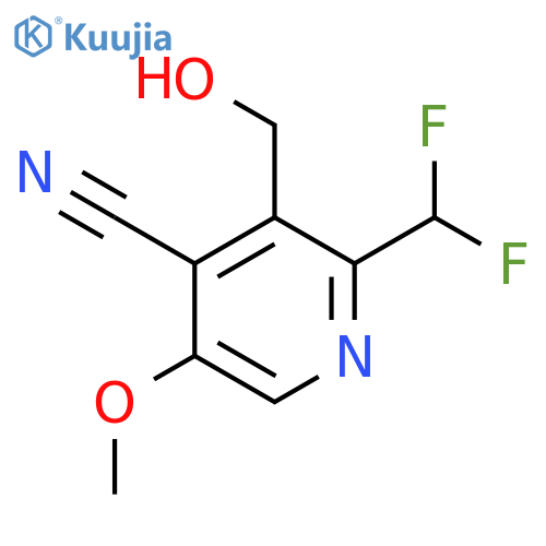 4-Cyano-2-(difluoromethyl)-5-methoxypyridine-3-methanol structure