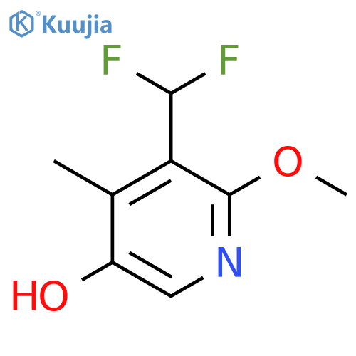 3-(Difluoromethyl)-5-hydroxy-2-methoxy-4-methylpyridine structure