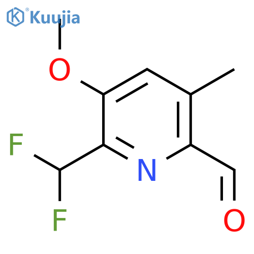 2-(Difluoromethyl)-3-methoxy-5-methylpyridine-6-carboxaldehyde structure
